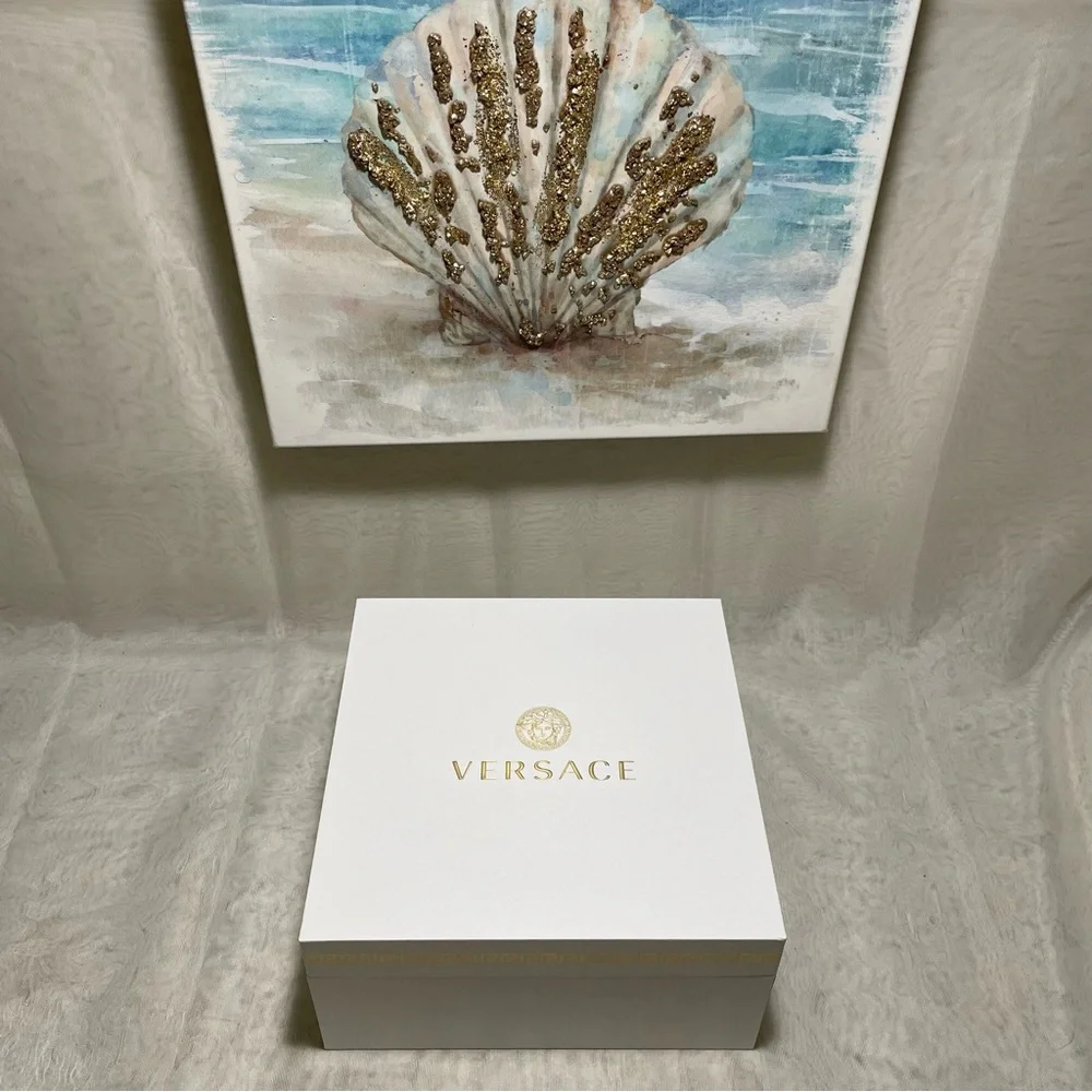 Versace White Box with Gold Versace Logo